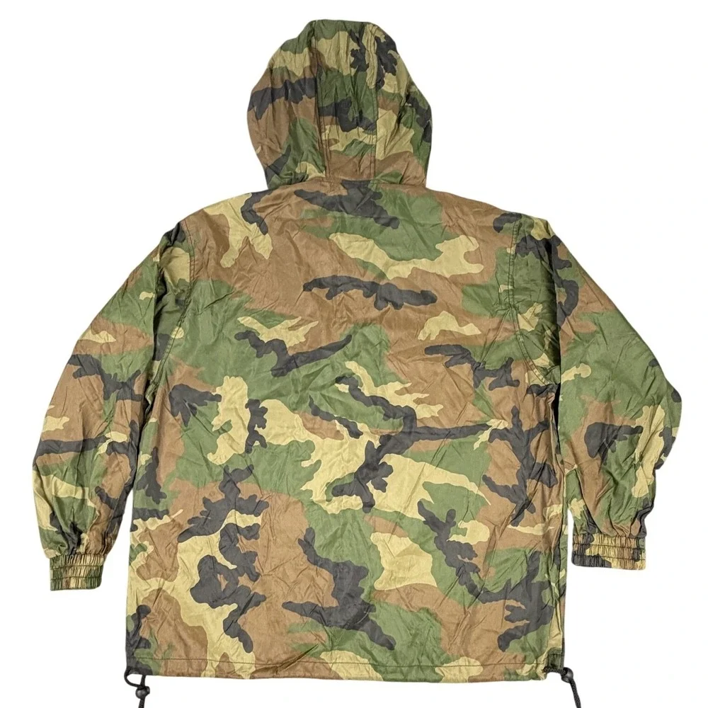 VTG STARDOM Camouflage Anorak‎ Jacket Hooded Pullover Lightweight Nylon Size M